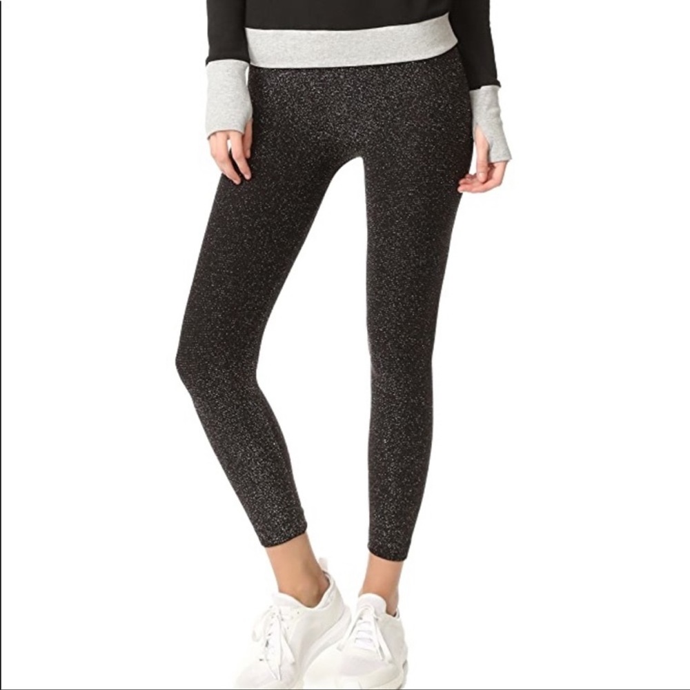 Phat Buddha black metallic silver glitter Jane leggings